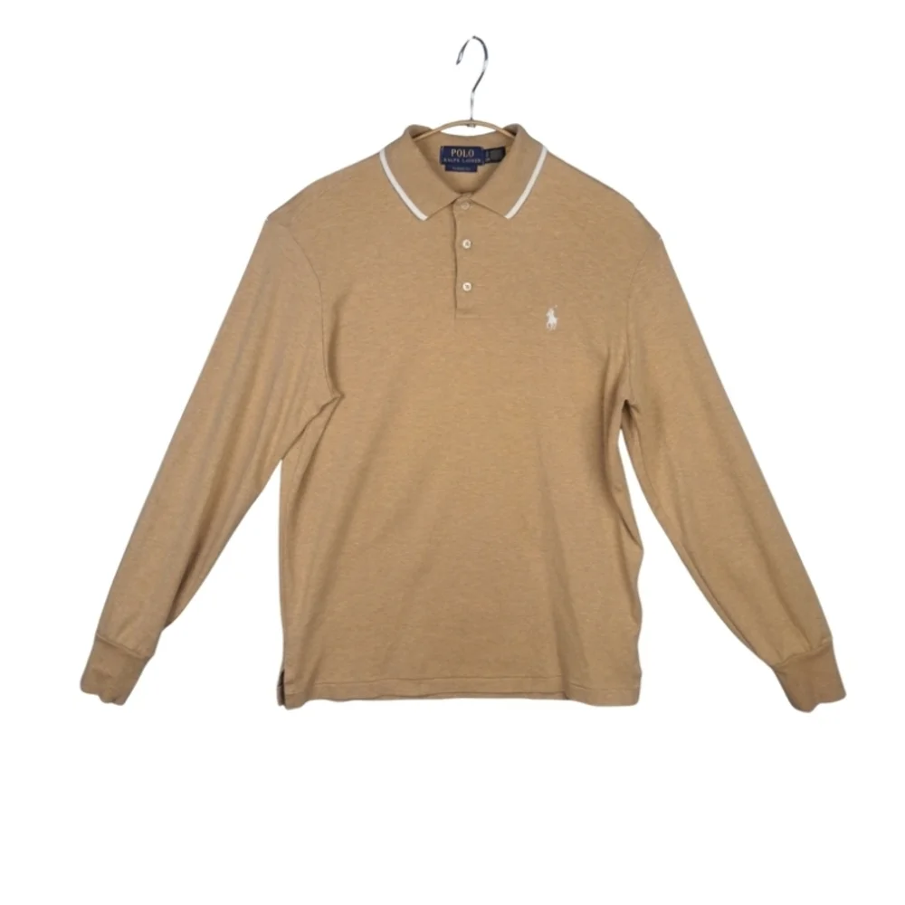 Polo Ralph Lauren Men's S Classic-Fit Soft-Touch Cotton Polo Brown Heather